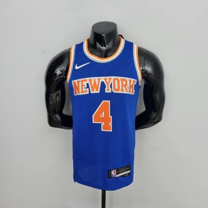 75th Anniversary Ross #4 New York Knicks Blue NBA Jersey S-XXL