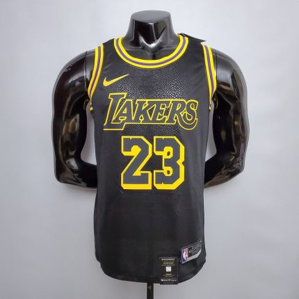 New James #23 Los Angeles Lakers black NBA jersey Size︰S-XXL