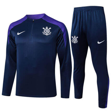 B996 2425 Corinthians  half zipper black kit S-XXL