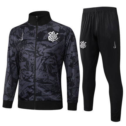 A2510# 2526 Corinthians long zipper beige training kit S-XXL