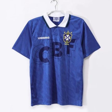 Retro 1991-1993 brasil Away Jersey S-2XL