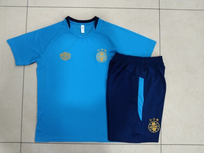 D25173# 2526 Gremio Lake Blue Short Sleeve Suit S-2XL