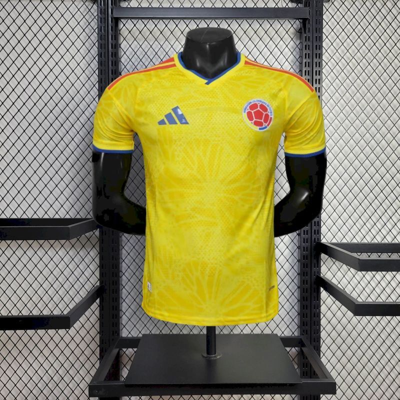 2627 Mens Colombia World Cup Home Jersey Player Version