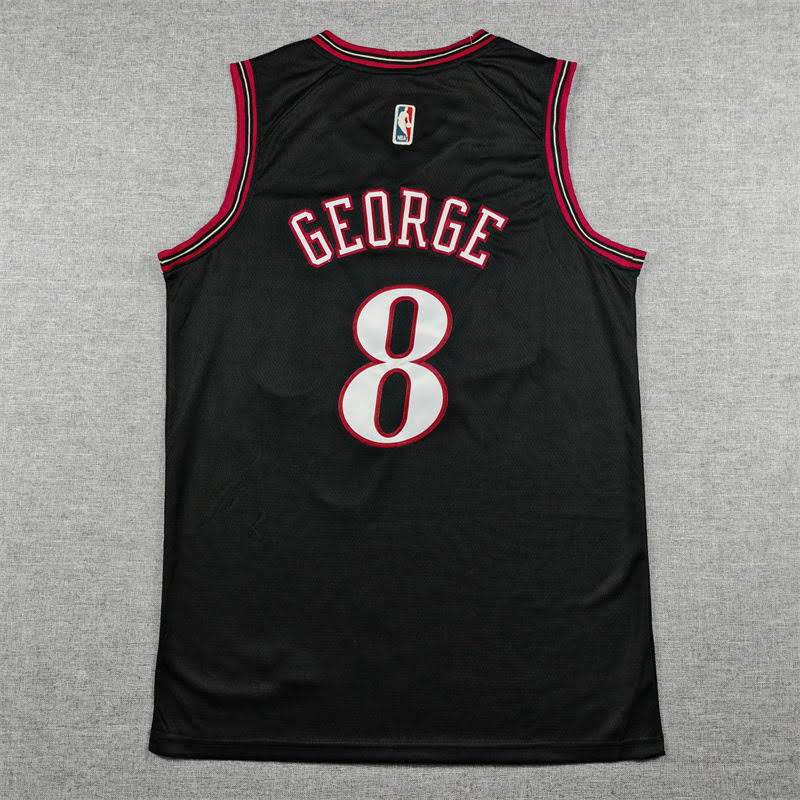 Model 26: Philadelphia 76ers, #8 Paul George, Classic Black