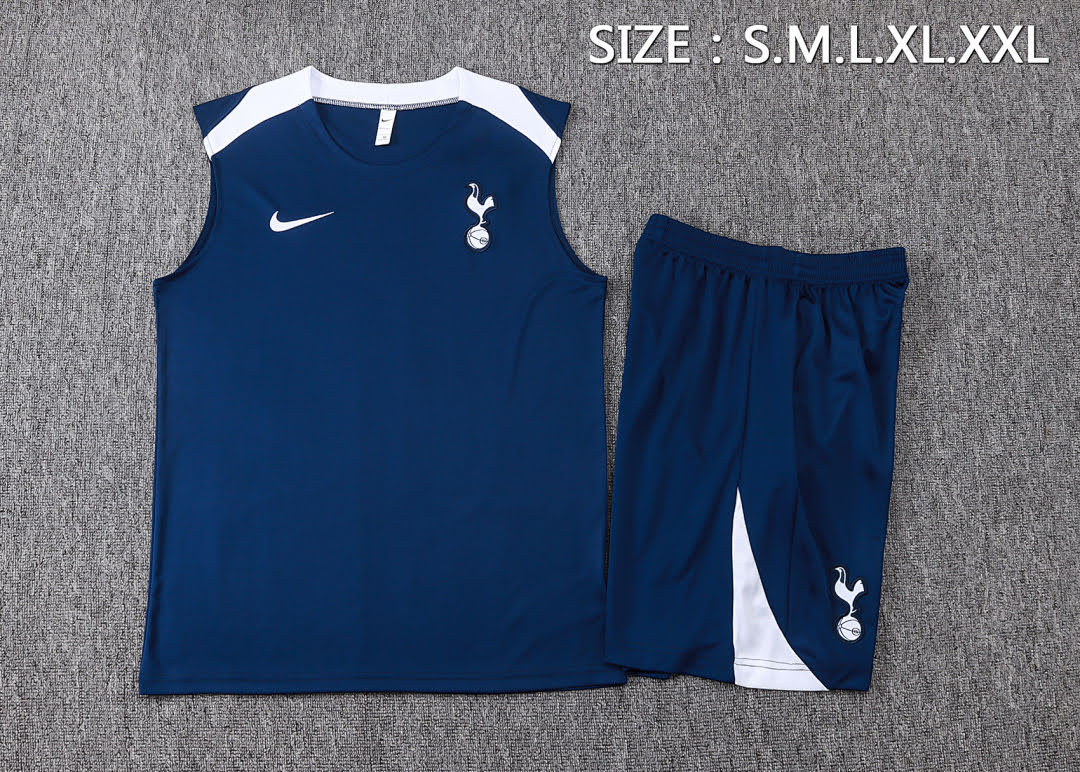D25227# 2526 Tottenham Hotspur Royal Blue Vest Set S-2XL