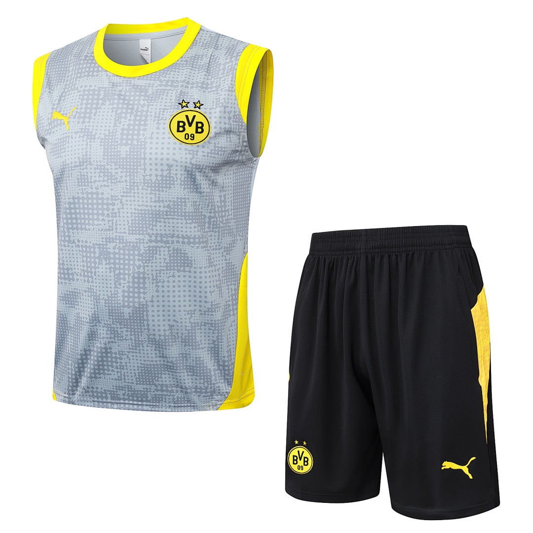 D25234# 2526 Dortmund Light Grey Vest Set S-2XL