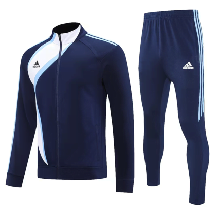 Adidas Dark Blue Long Zipper Suit S-2XL