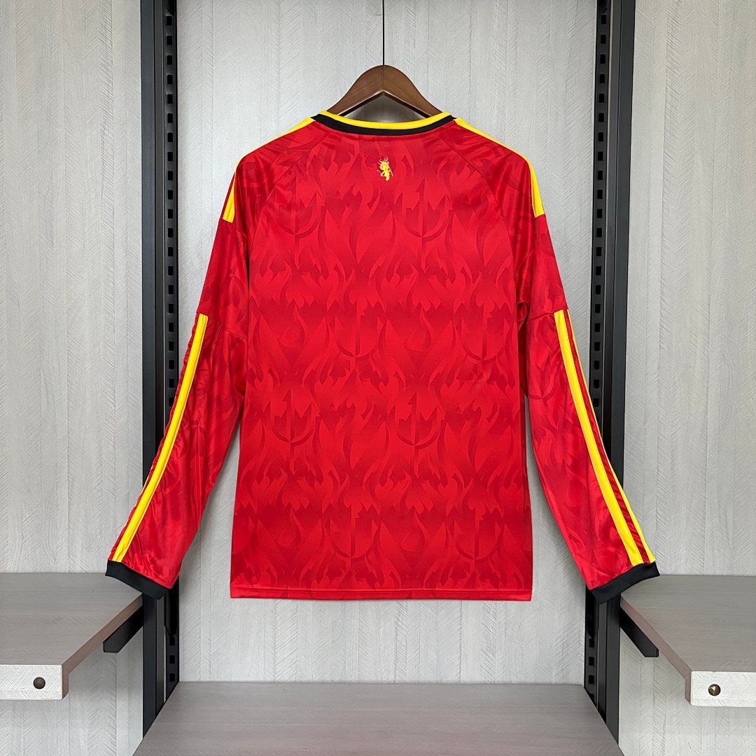2627 Belgium Home Long-Sleeve Jersey S-4XL