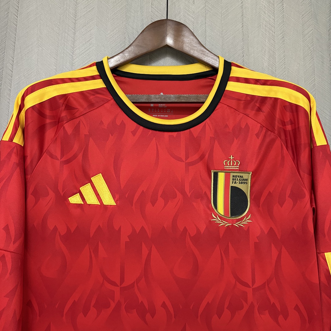 2627 Belgium Home Long-Sleeve Jersey S-4XL