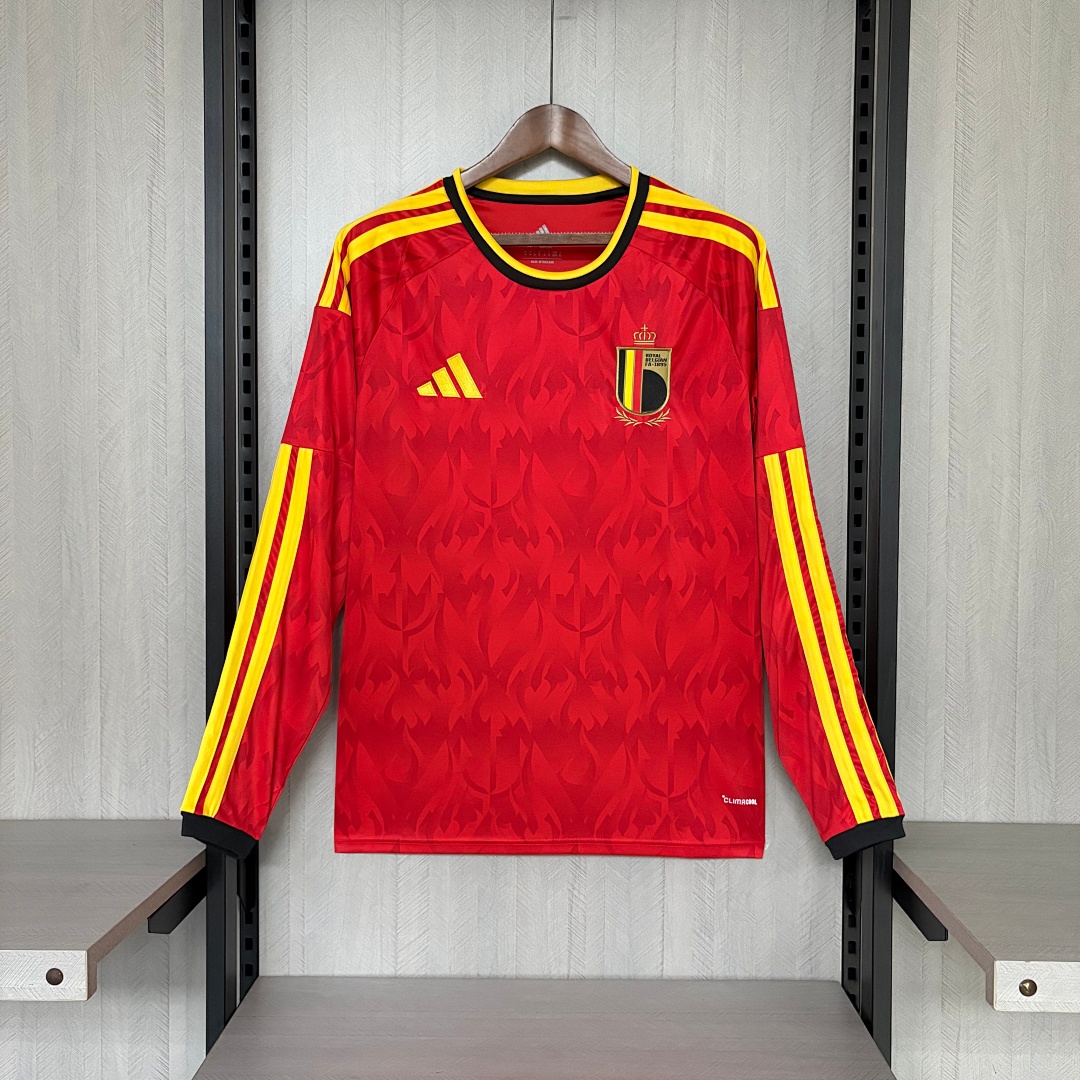 2627 Belgium Home Long-Sleeve Jersey S-4XL