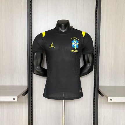 2627 Brazil Training Kit Black Player Version Jersey S-2XL