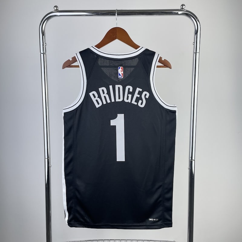 Brooklyn Nets Mikal Bridges 2022/23 Black Icon Edition S-2XL